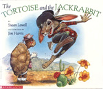 Especially for art students, some tips from Jim Harris about the use of color and frisket in the ever-popular Southwestern children’s title, ‘The Tortoise and the Jackrabbit.’  
